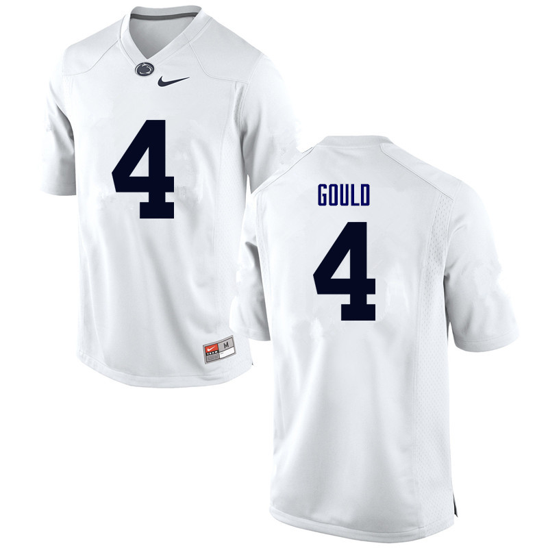 NCAA Nike Men's Penn State Nittany Lions Robbie Gould #4 College Football Authentic White Stitched Jersey ZWL3398PA